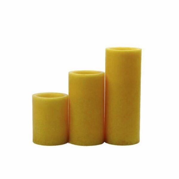 ningbo candle manufacturer Set of 3 mottled pillar candle