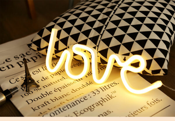 New arrival love birthday decorations table home wall custom led Neon Light Sign - Image 3