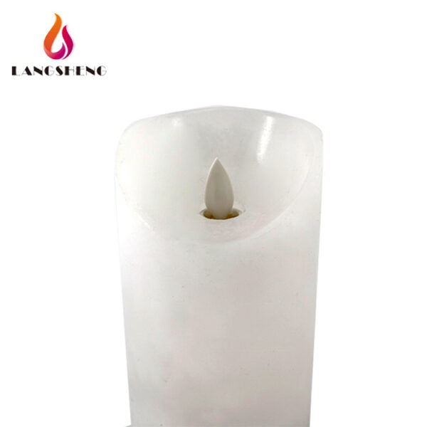 Top selling wholesale custom gift set wedding favor remote function led moving flame candles light with real flame - Image 6