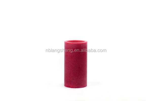 Red LED candle with mottled surface,flat top,party candle - Image 4