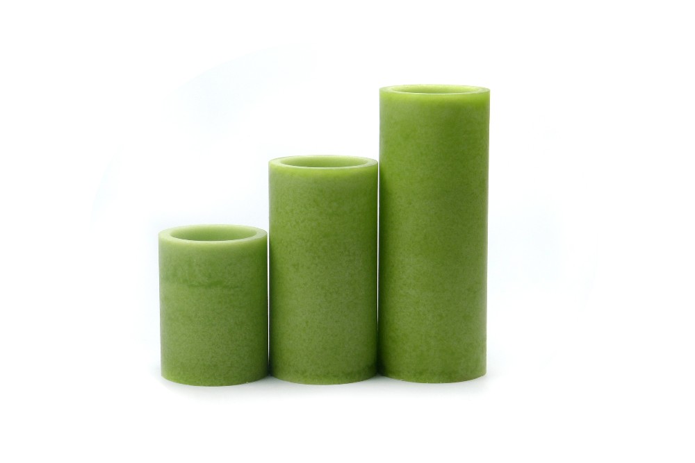 Hot Selling Wholesale Cheap Custom Set of 3 Mottled Pillar Candle
