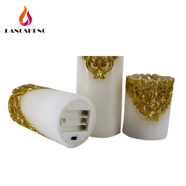 New design fashion gift sets electric paraffin carving memorial decorative light wedding flameless led candles - Image 5