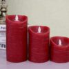Wholesale battery powered reusable moving flame wick electronic flameless led red window candle - Image 4