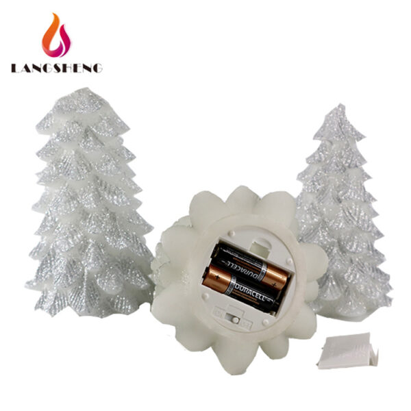 Wax light wireless led christmas tree shape flameless party christmas candle - Image 6