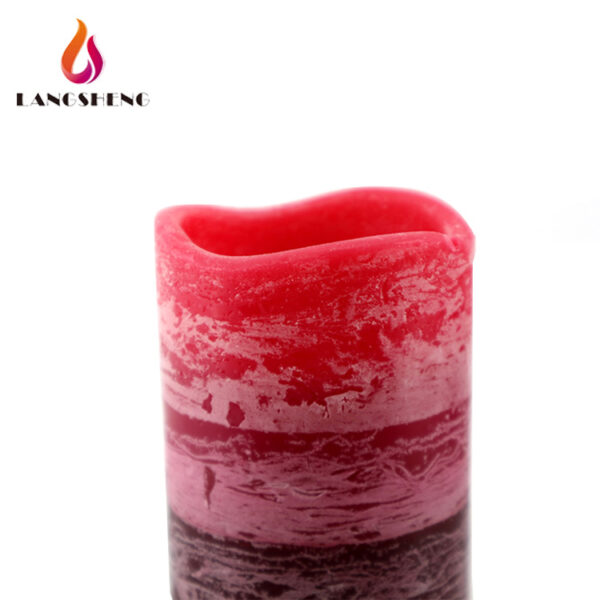 Custom Wholesale Home Decorate cylinder pilar wax LED flameless candle candella with CE Rohs Certificate timer - Image 5