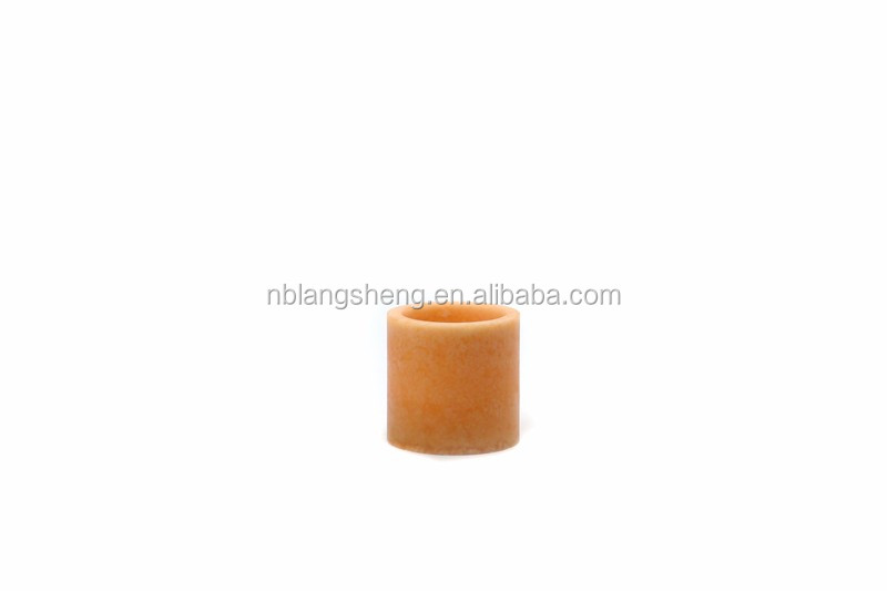 LED Candle with Mottled Surface,melted Top,orange Color,for Home Decoration