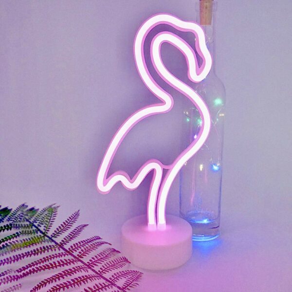 Best selling  powered plastic wonderful flamingo LED neon light sign - Image 4