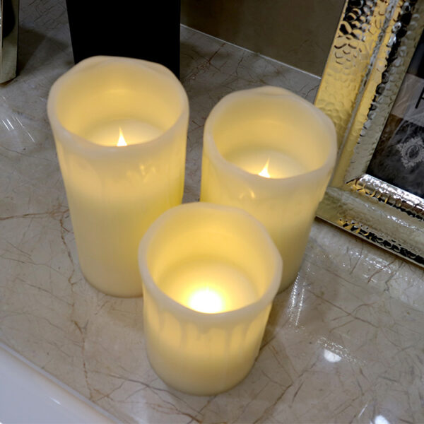 Custom scented drip electronic led smokeless flameless candles light - Image 2