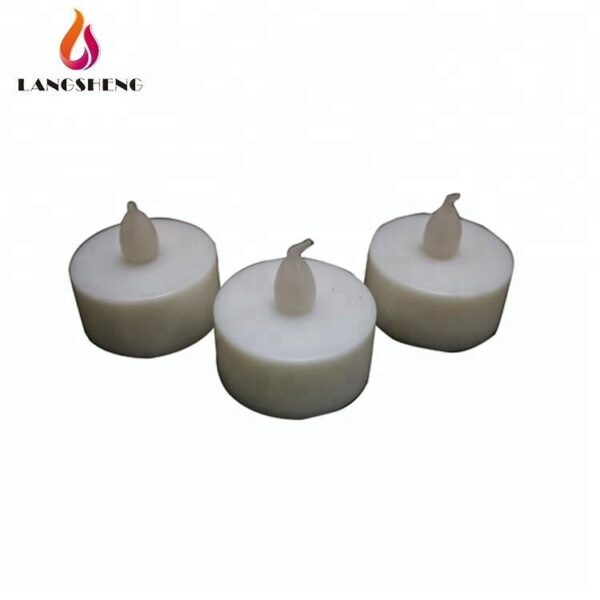 Reusable mini flicker prayer birthday party christmas decorations white battery operated led plastic tealight tea light candles - Image 5