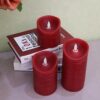 Wholesale battery powered reusable moving flame wick electronic flameless led red window candle - Image 3