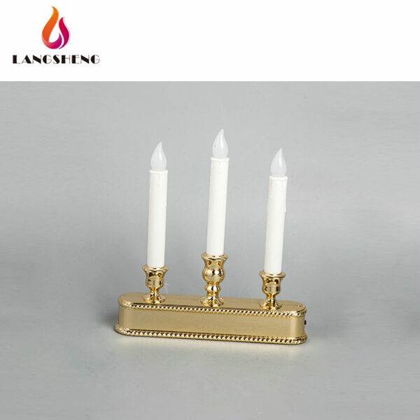 high quality popular custom design flameless led flameless candle candelabra