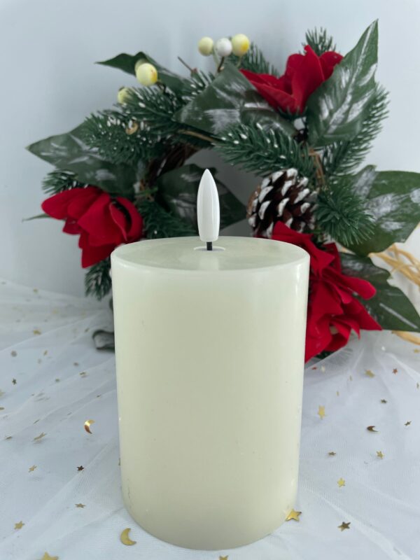 7.5cm x 10cm Wax& Plastic 3x4" LED bullet candle light - Image 3