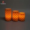 Custom paraffin flameless wick wax carving battery operated led decorative carved candles - Image 3