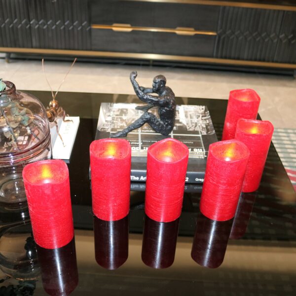 Flickering LED grave church led flameless  wholesale battery operated taper candles - Image 3