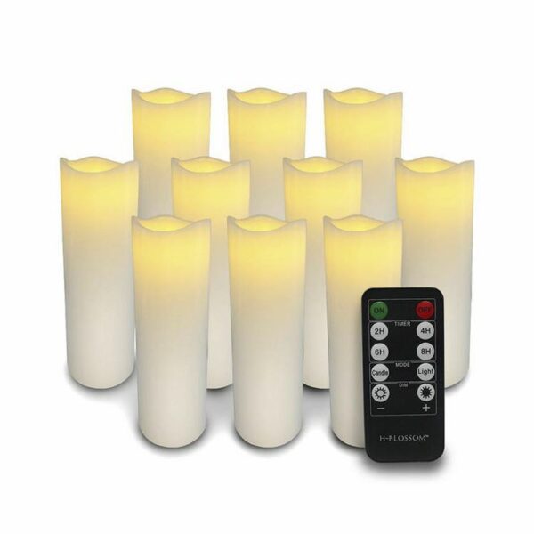 Top selling white remote control flameless led candle for christmas and party