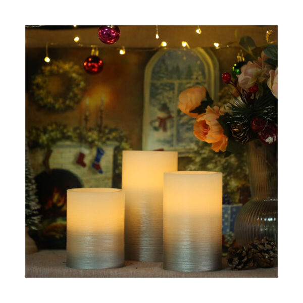 Good quality 3 pack elegant led candle led lights electric candles for wedding