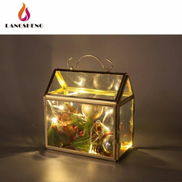 Wholesale factory direct sales fashionable led Christmas metal lantern - Image 5