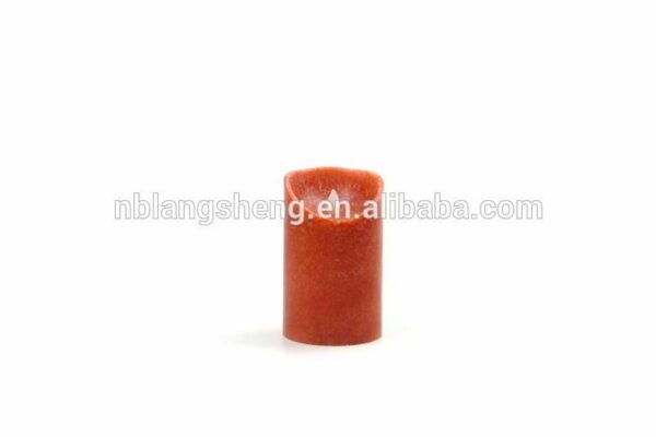 Red LED candle with mottled surface,melted top,2AA battery,,high quality - Image 6