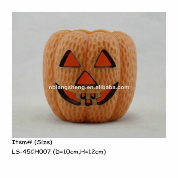 Hot sale halloween decoration pumpkin shaped led flameless candle light - Image 2