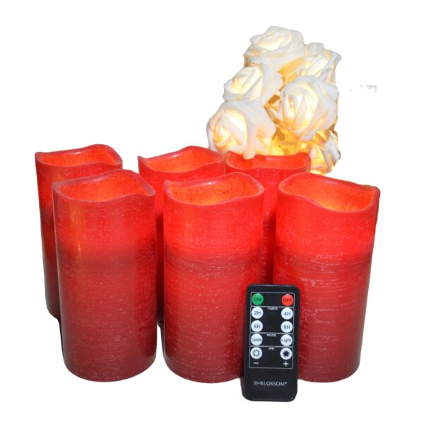 Flickering LED grave church led flameless  wholesale battery operated taper candles