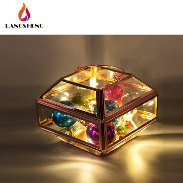 Wholesale factory direct sales fashionable led Christmas metal lantern - Image 6