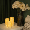 Hot sale string lights custom Ivory Real Wax Pillar decorative lamps led candle set - Image 5