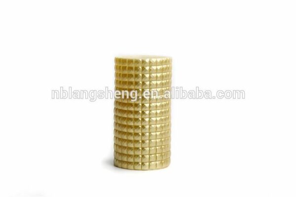 LED mosaic candle with golden paint - Image 5