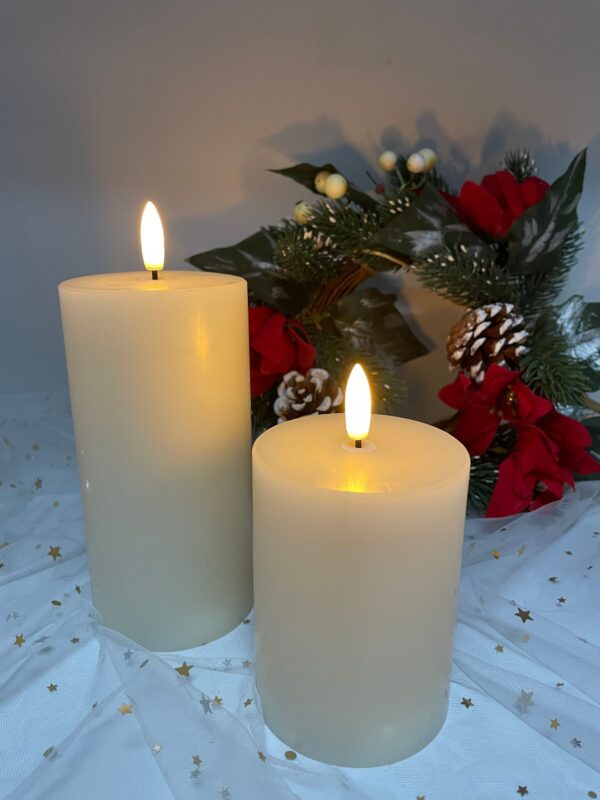 7.5cm x 10cm Wax& Plastic 3x4" LED bullet candle light - Image 4