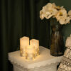 Wholesale embedded string lights rope timer led wax candles set with remote - Image 5