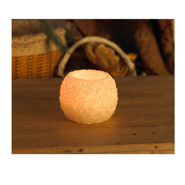 wedding rose ball wax led candle