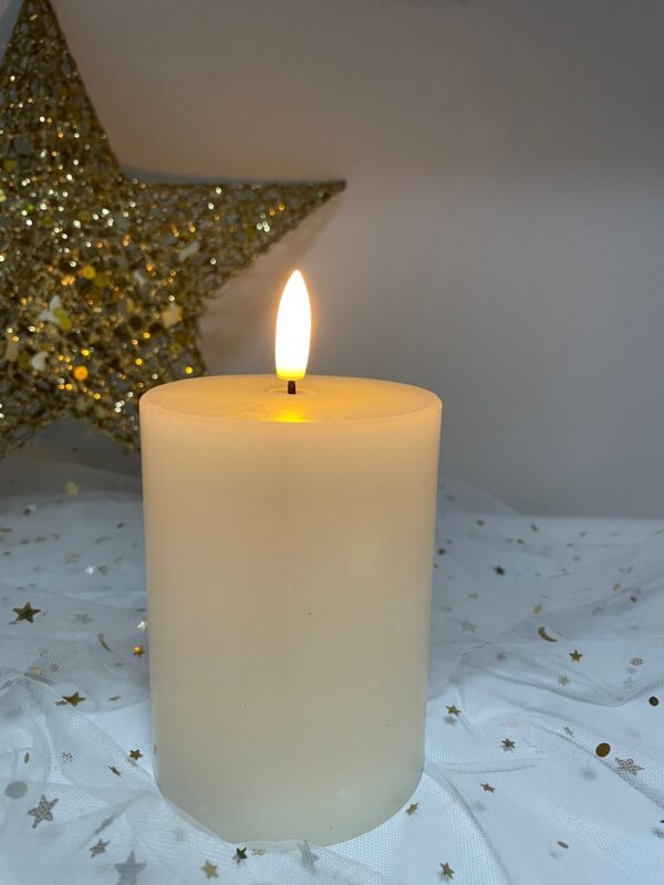 7.5cm x 10cm Wax& Plastic 3x4" LED bullet candle light - Image 2