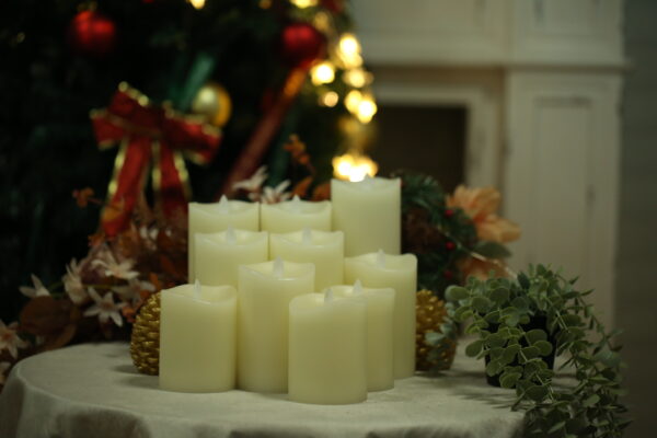 White battery led flame candle electrical led candle with flickering flame - Image 3