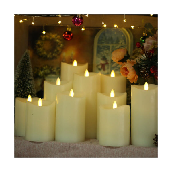 White battery led flame candle electrical led candle with flickering flame