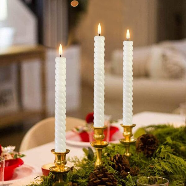 Delicate colors warm Light decorative moving flame no fire led candles for dinner - Image 5