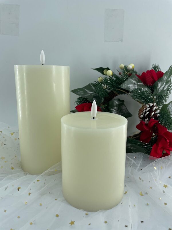 10cm x 12cm Wax& Plastic 4x5" LED bullet candle light - Image 6