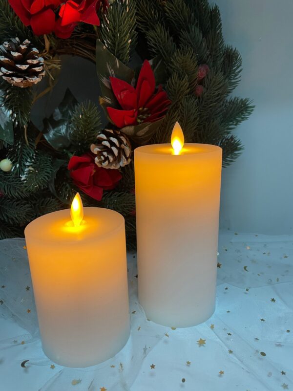 7.5cm x 15cm Wax& Plastic 3x6" LED Swing candle light - Image 2