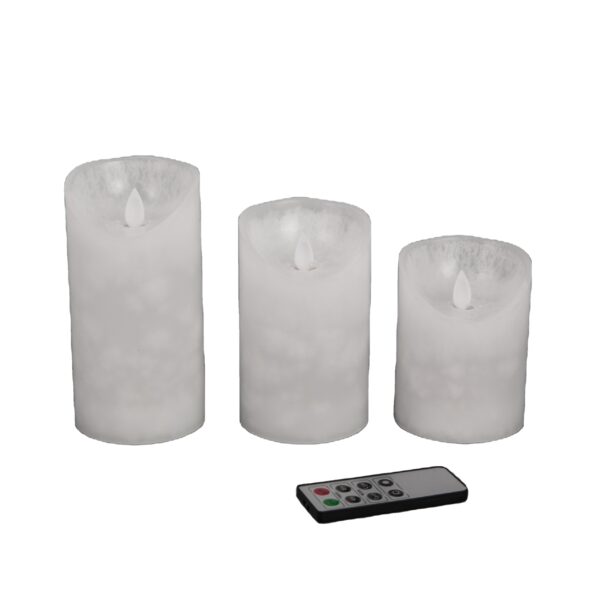 New design remote 3x4 moving flame candle