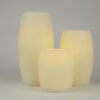 Drum shaped LED flameless wax candle carved with faviform finish - Image 3