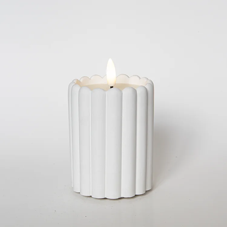 Fence-shaped Gypsum Bullet-shaped LED Candle LED Electronic Candle