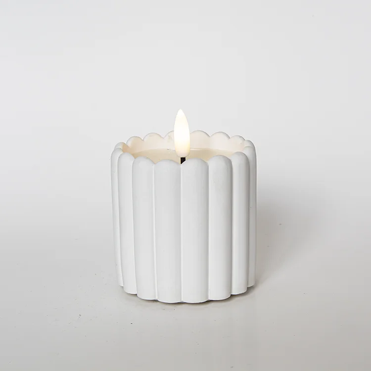 Fence-shaped Gypsum Bullet-shaped LED Candle LED Electronic Candle
