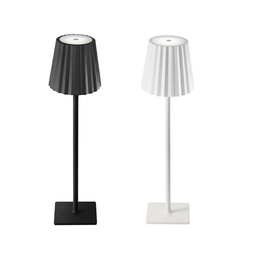 Portable LED Cordless Table Lamp Touch Dimming Night Lamp with ABS Body for Bedrooms DC Power Supply