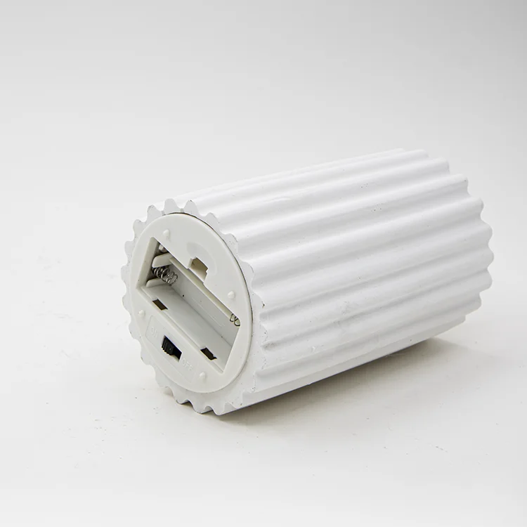 Coarse Vertical Striped Gypsum Bullet-shaped LED Candle LED Electronic Candle