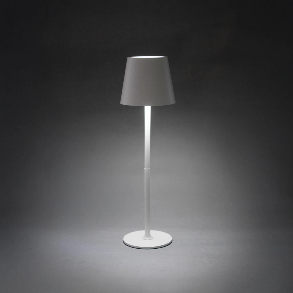 Modern Cordless Night Lamp Rechargeable Touch Dimming Portable  Metal Shell Table Lamp