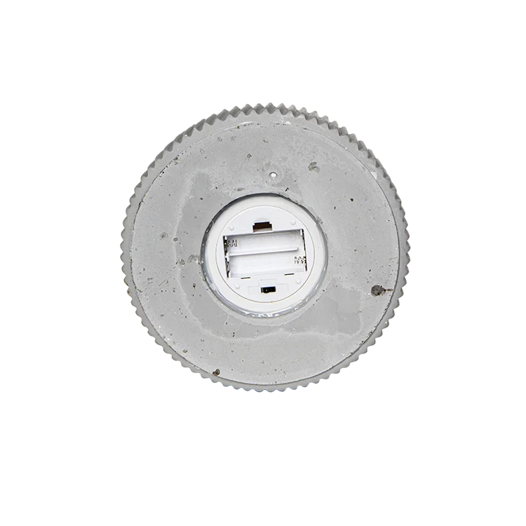 Wholesale Custom Logo Modern Concrete Casing LED Flameness Electronic Candle for Christmas Wedding and Home Decoration