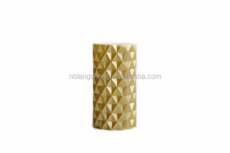 LED Candle with Concave Pyramid,golden Color