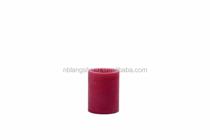 Red LED Candle with Mottled Surface,flat Top,party Candle