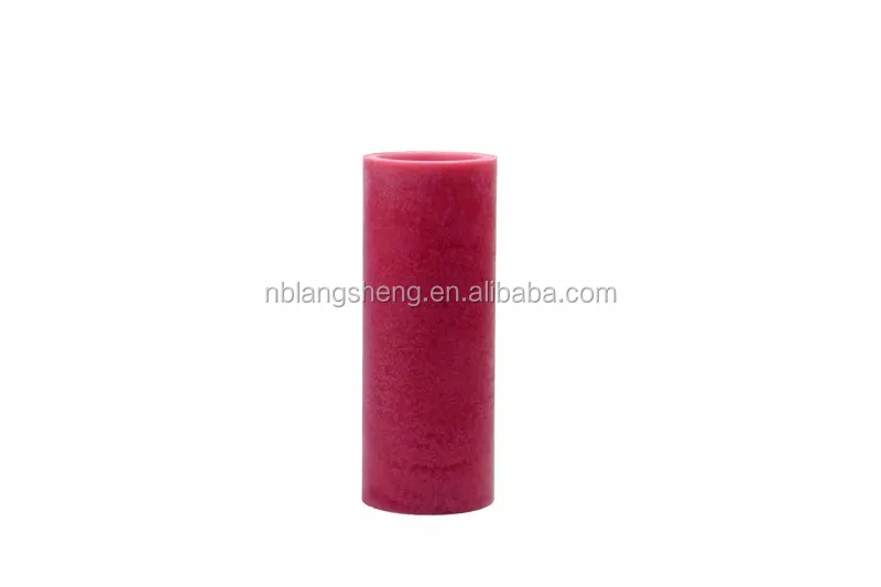 Red LED Candle with Mottled Surface,flat Top,party Candle