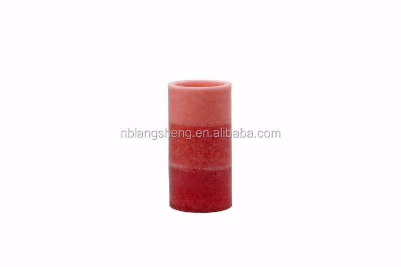 Red Flat Top LED Candle with Mottled Surface,party Candle,ombre