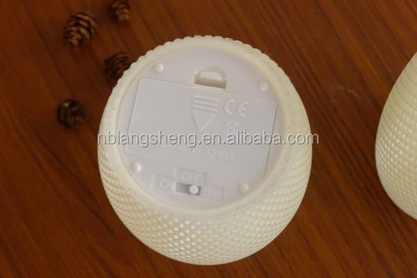 Drum Shaped LED Flameless Wax Candle Carved with Faviform Finish
