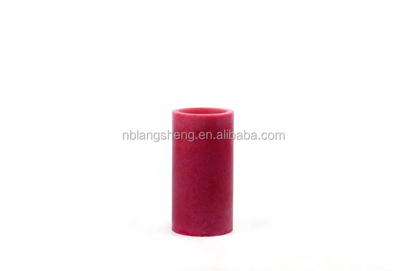 Red LED Candle with Mottled Surface,flat Top,party Candle
